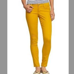 Old Navy Gold Rockstar super skinny jeans